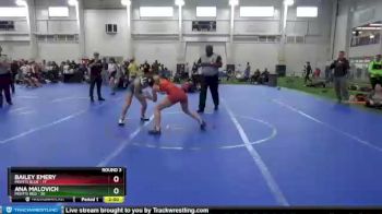 110 lbs Round 3 (4 Team) - Bailey Emery, Misfits Blue vs Ana Malovich, Misfits Red