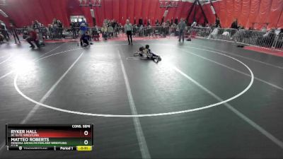 53 lbs Cons. Semi - Matteo Roberts, Monona Grove/McFarland Wrestling Club vs Ryker Hall, DC Elite Wrestling