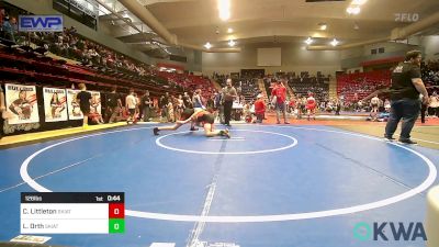 126 lbs Consi Of 8 #2 - Chase Littleton, Skiatook Youth Wrestling vs Luke Orth, Skiatook Youth Wrestling