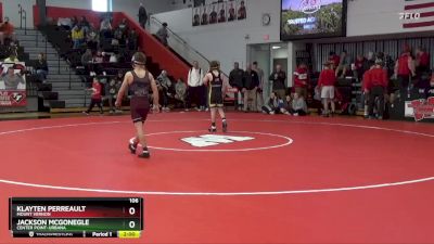 106 lbs Quarterfinal - Klayten Perreault, Mount Vernon vs Jackson McGonegle, Center Point-Urbana