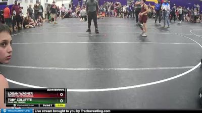 68/72/76 Quarterfinal - Logan Wagner, Pelion Youth Wrestling vs Toby Collette, Cane Bay Cobras