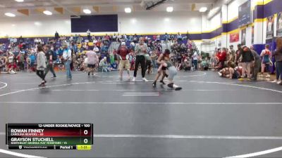 100 lbs Round 1 - Rowan Finney, Carolina Reapers vs Grayson Stuchell, Northeast Georgia Mat Monstars