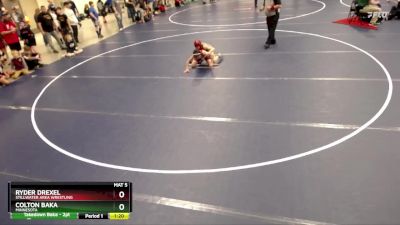 86 lbs Champ. Round 2 - Colton Baka, Minnesota vs Ryder Drexel, Stillwater Area Wrestling