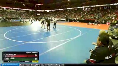 D1-285 lbs Champ. Round 1 - Evan Held, Nicolet vs CJ Johnson, Waukesha South