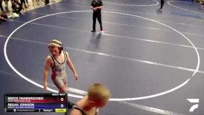 102 lbs Champ. Round 1 - Brock Manderschied, Peak Wrestling Club vs Regan Johnson, Wrestling Brotherhood