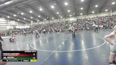 71 lbs Champ. Round 2 - Wil Brown, Green Canyon Juniors vs Mason Sandness, Ravage Wrestling Club