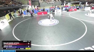 113 lbs Cons. Round 4 - Balam David Letona, Live Oak Wrestling Club SC vs Uriah Hale, Red Bluff Wrestling Club