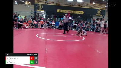 82 lbs Quarterfinals (8 Team) - Kali Declercq, Gone Rogue vs Kyleigh Dyer, Indiana INFERNO GOLD