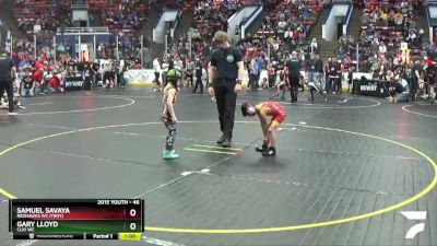 46 lbs Champ. Round 2 - Gary Lloyd, Clio WC vs Samuel Savaya, Redhawks WC (Troy)