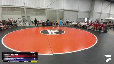 182 lbs Round 3 (8 Team) - Wyatt Ingham, Wisconsin vs Marco Christiansen, Minnesota Blue