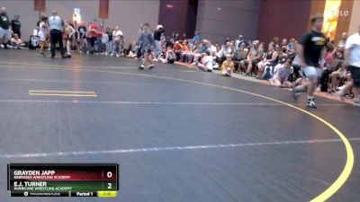 91 lbs Champ. Round 1 - E.j. Turner, Hurricane Wrestling Academy vs Grayden Japp, Nebraska Wrestling Academy