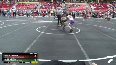 76 lbs Cons. Round 3 - Albie Veyza, Garden City Wrestling Club vs Reece Thielen, Ark City Takedown Wrestling Cl