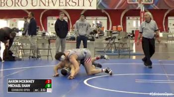 157 5th Place - Aaron McKinney, Lock Haven Unatt vs Michael Shaw, EMU Unatt