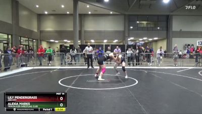 140 lbs Cons. Round 2 - Alexia Marks, Trailblazer Wrestling Club vs Lily Pendergrass, Ark City