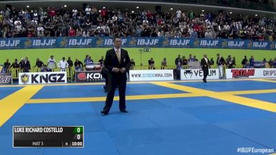 Luke Costello vs Otavio Serafim 2016 IBJJF Europeans