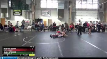 92 lbs Round 7 (8 Team) - Gabe Krieger, Team Ohio vs Carter Bizup, All American