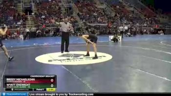 120 lbs Semis & Wb - Wyatt Engwicht, #2 New Salem-Almont vs Brody Michaelsohn, #3 South Border