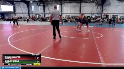 Silver 285 lbs Cons. Round 2 - Emiliano Lopez, Wartburg vs Garvin Crews, Loras