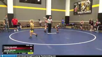 73 lbs Semis & Wb - Jaylee Keller, Missouri Blue vs T`kyah Salazar, Texas SOTM