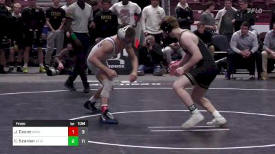 145 lbs Final - Jake Doone, Nazareth Area vs Charlie Scanlan, Bethlehem Catholic