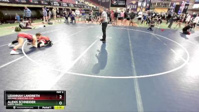 120 lbs Semifinal - Leiannah Landreth, Mulvane Wrestling Club vs Alexis Schneider, North Dakota