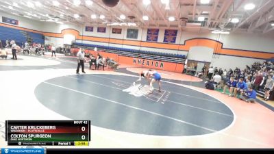 149 lbs Champ. Round 1 - Colton Spurgeon, Ohio Northern vs Carter Kruckeberg, Wisconsin - Platteville