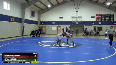 177 lbs Semifinal - Ryan Parker, Montgomery Catholic Prep School vs Demitri Flowers, Brewbaker Tech