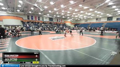 165 lbs Champ. Round 2 - Ryan Whitten, Otterbein University vs Jack Patting, Augustana College