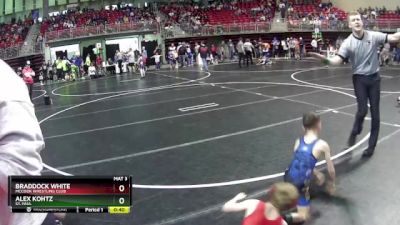 56 lbs Quarterfinal - Alex Kohtz, St. Paul vs Braddock White, McCook Wrestling Club