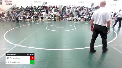 152 lbs Semifinal - Matthew Ferrucci, Xavier vs Brennan Botelho, New Milford