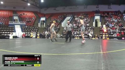 157 lbs Quarterfinals (8 Team) - Deakin Guidi, Portland HS vs Mark Romanowski, Algonac HS