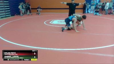 160 lbs Semifinal - Dylan Fritz, Wave Wrestling Club vs Gabriel Larkin, Blackman Freestyle And Greco