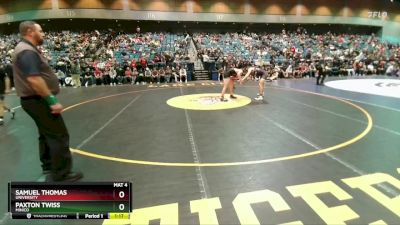 165 lbs Semifinal - Samuel Thomas, University vs Paxton Twiss, Minico