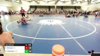 116 lbs Rr Rnd 6 - Evan Madigan, Maine Trappers vs QUINN CARBONE, Doughboy