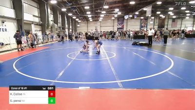 100 lbs Consi Of 16 #1 - Kaleb Collae, PA vs Gabriel Perez, NH