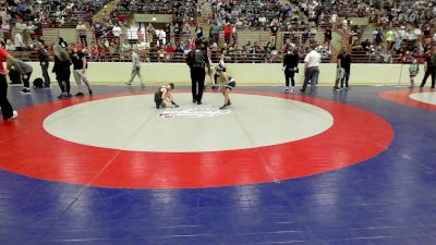 57 lbs Quarterfinal - Charlie Stover, Jackson County Wrestling Club vs Knox Hinkson, North Paulding Takedown Club