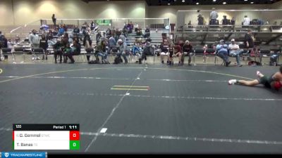 120 lbs Quarterfinal - Daniel Gemmel, Huron Wrestling Club vs Tommy Banas, Team Demolition