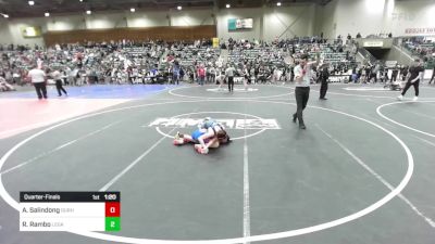 78 lbs Quarterfinal - Aiden Salindong, Durham Elite vs Rhoan Rambo, Legacy Elite WC