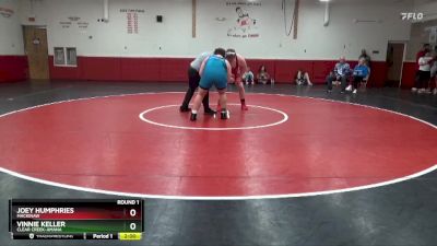 285 lbs Round 1 - Joey Humphries, Mackinaw vs Vinnie Keller, Clear Creek-Amana