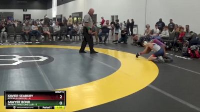 90 lbs Round 2 (8 Team) - Sawyer Bond, Patriots Wrestling Club vs Xavier Seabury, Gotcha Illinois (IL)