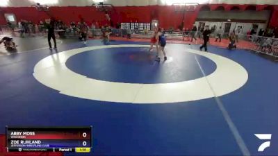 119 lbs Round 5 - Abby Moss, Wisconsin vs Zoe Ruhland, Jefferson Wrestling Club