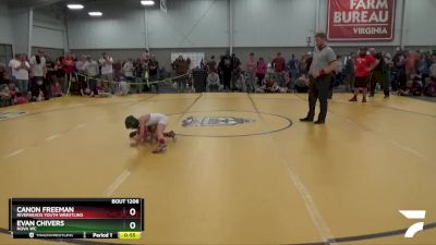 53 lbs Cons. Round 3 - Canon Freeman, Riverheads Youth Wrestling vs Evan Chivers, Nova WC