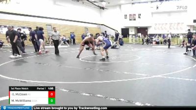 170 lbs 1st Place Match - Erik McCown, Palm Desert vs Max McWilliams, Calvary Chapel SA