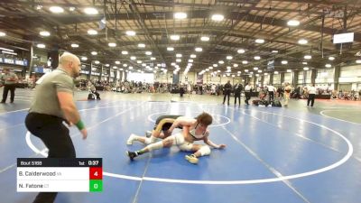 145 lbs Consi Of 32 #1 - Brady Calderwood, VA vs Nick Fatone, CT