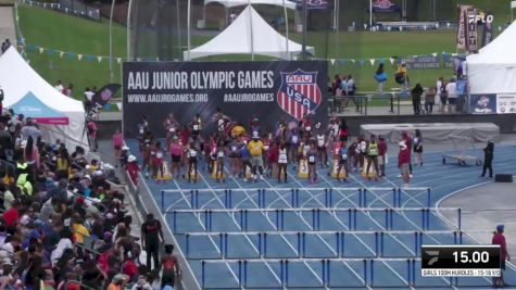 Youth Girls' 100m Hurdles Championship, Semi-Finals 6 - Age 15-16