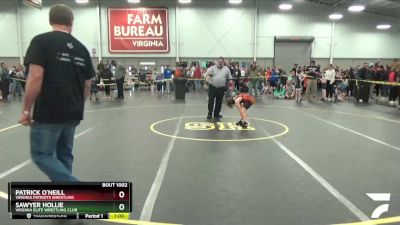 62 lbs Champ. Round 1 - Sawyer Hollie, Virginia Elite Wrestling Club vs Patrick O`Neill, Virginia Patriots Wrestling