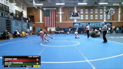 120 lbs Cons. Round 3 - Johnny Orr, Alta vs Kolvin Thompson, Box Elder