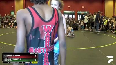 78 lbs Round 1 - Connor Starzer, Unattached vs Dennis Verrett Iii, Unattached