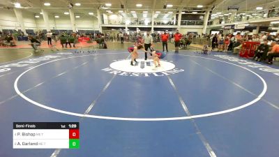 92 lbs Semifinal - Peyton Bishop, ME Trappers WC vs Abigail Garland, ME Trappers WC