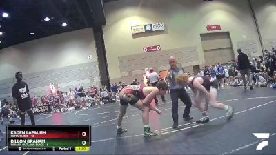 145 lbs Round 1 (6 Team) - Dillon Graham, Indiana Outlaws Black vs Kaden Lapaugh, Mi Mafia Red